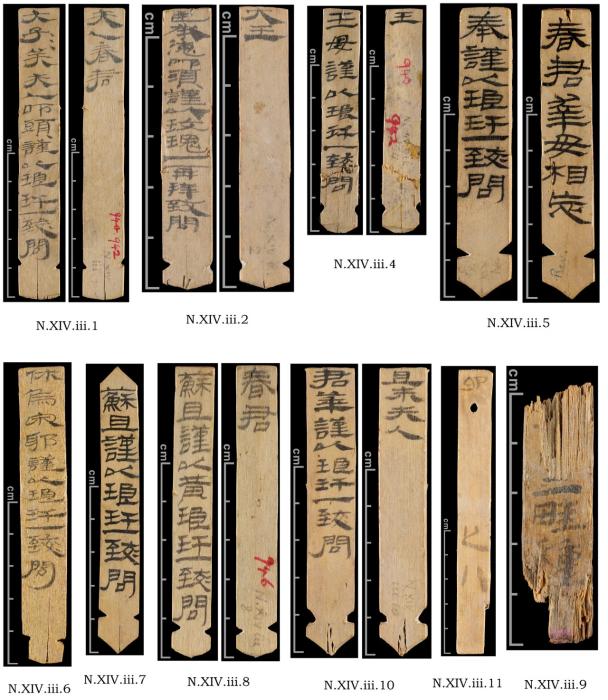 尼雅遗址N14出土汉简(国际敦煌项目网站) 点击进入下一页