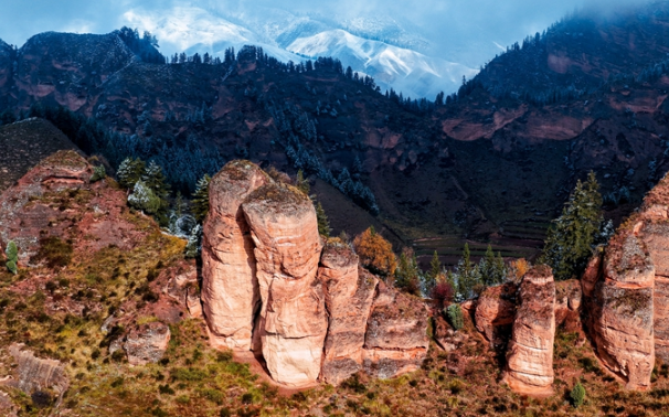 【小陇画报·466期】藏乡天祝：雪落为宣 丹霞映金