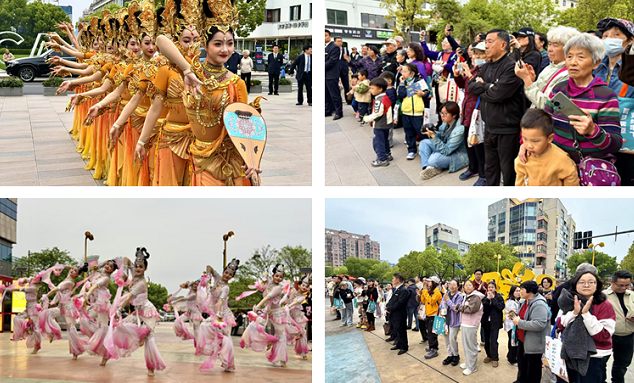 艺术地标再现敦煌盛景 科创园区邂逅丝路文化——“跟着艺术游甘肃”主题快闪点亮上海杨浦