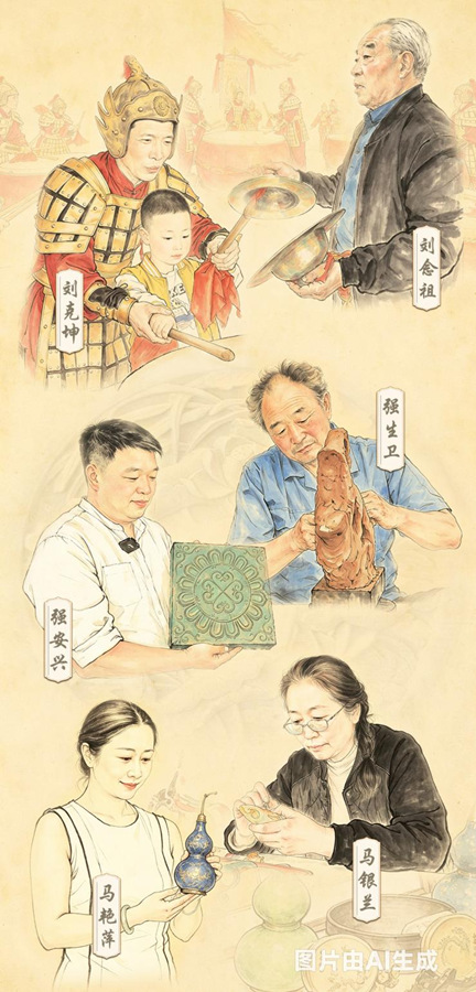 让老手艺在新时代焕发新生机。设计制作:米媛